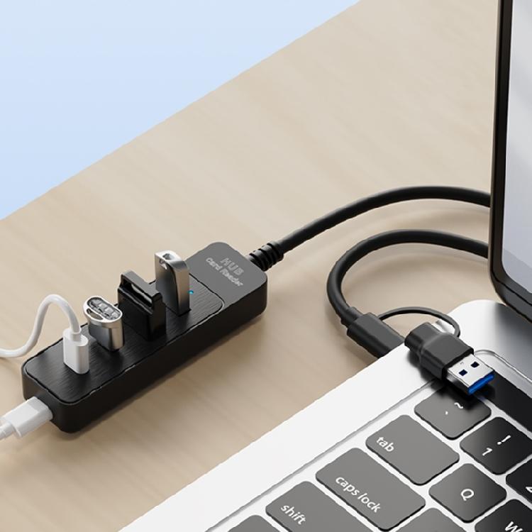 Plastic USB Hubs 4 Port USB3.0 USB2.0 Fast Speed Data Transfer Solution for Enhanceds Productivity In Work Environment