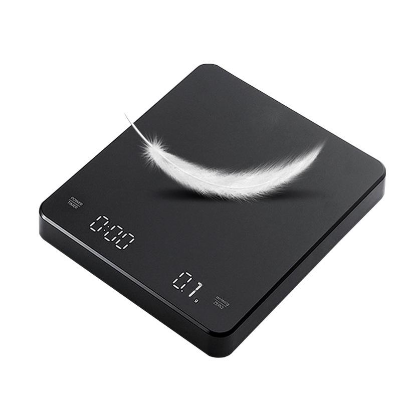 Multi-Function Electronic Coffee and Baking Scale with Automatic Timer, Rechargeable