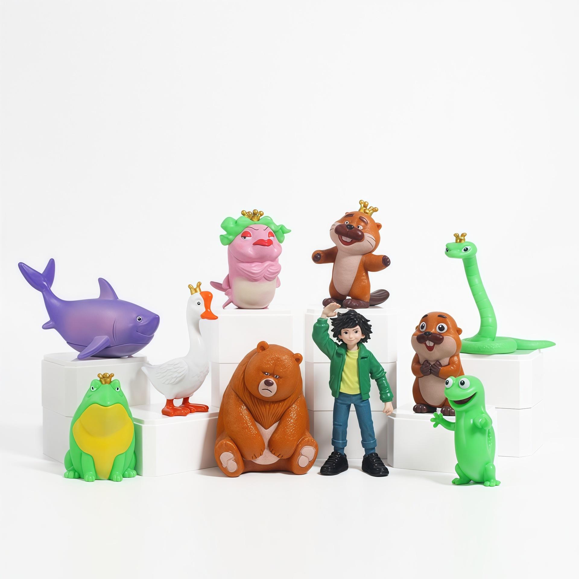 

10Pcs/Set Movies Hoppers Action Figurine Plaything Pvc Model Lizard Doll Desktop Ornament For Fans Present For Kids