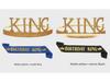 Men's Birthday King Crown and Sash Set - Party Hat Headdress for Cake Celebration