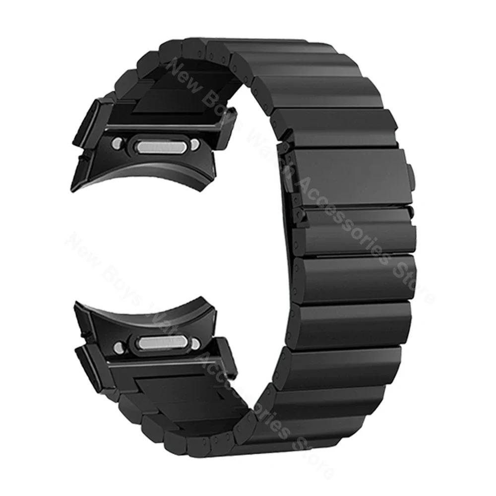Cinturino di lusso in titanio a sgancio rapido per Samsung galaxy watch 7 6 classic 47 43mm 40 44mm 4 42 46mm 5 Pro 45mm cinturino bracciale business
