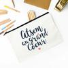 Merci Atsem Printed Makeup Bag Travel Neceser Toiletries Storage Pouch Pencil Bags Graduate Gift for Atsem Teacher's Day Present