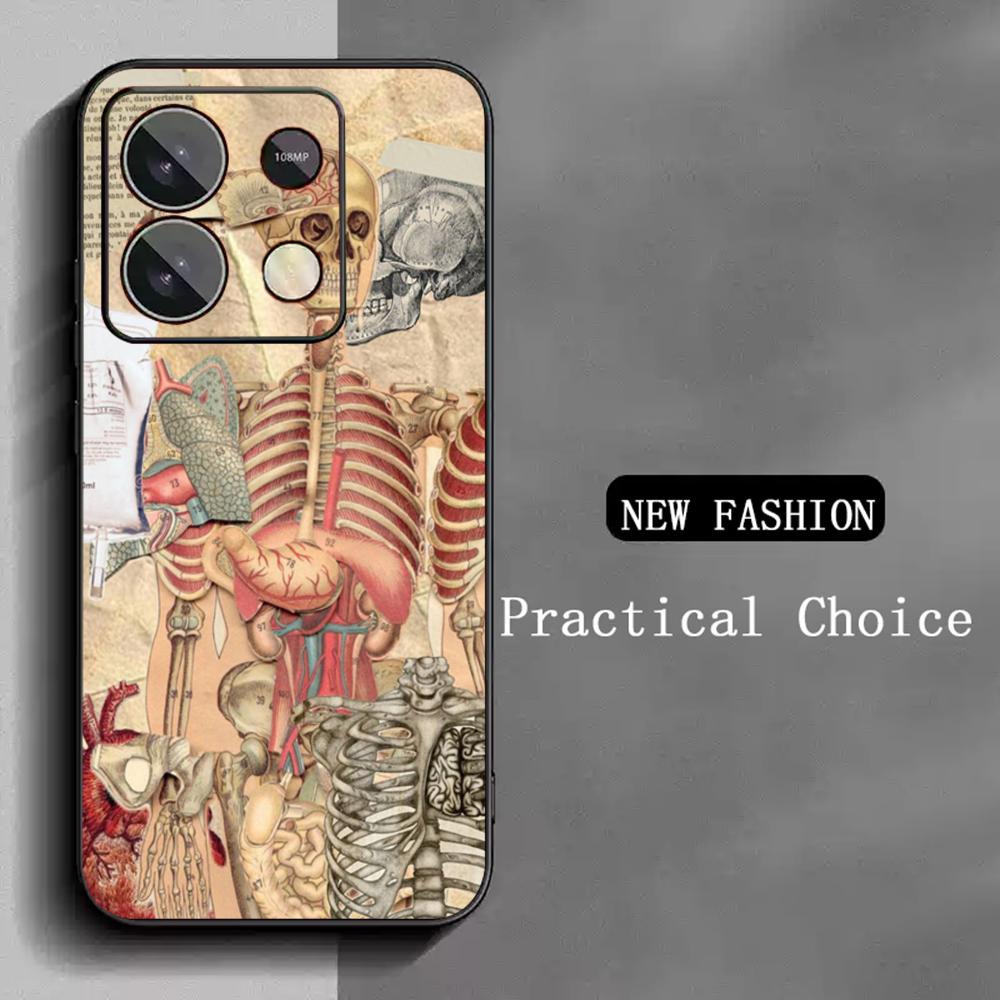 

Cool man body stream fashion pattern Phone Case For Redmi Note 14 13 12 11 Pro Plus S 5G 14C A3 Soft Black Phone Cover Redmi Note 13 4G