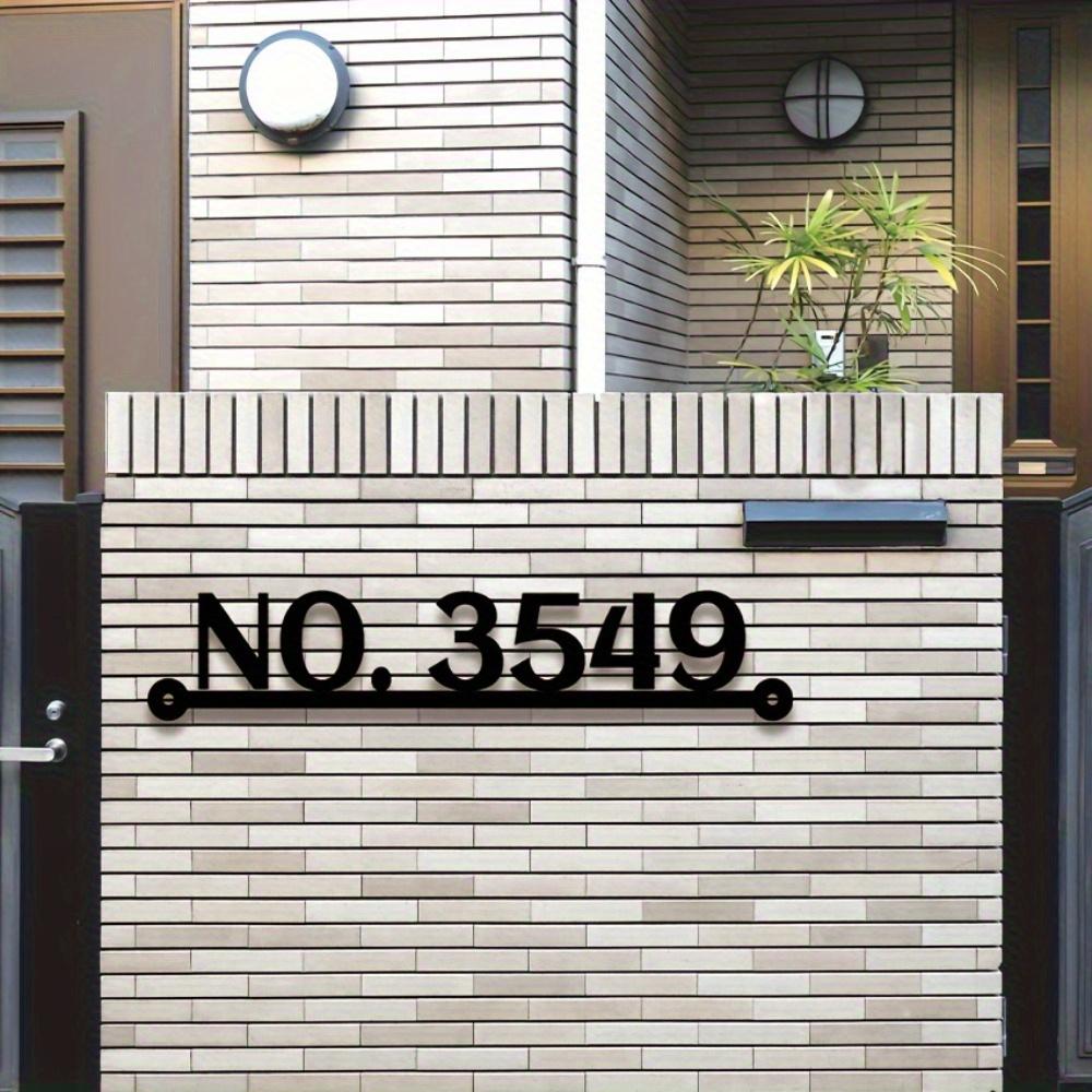 Steel Doorplate - Modern Sturdy Design, Easy Home Decor, Battery-Free, Custom Sign, Wall Sculpture