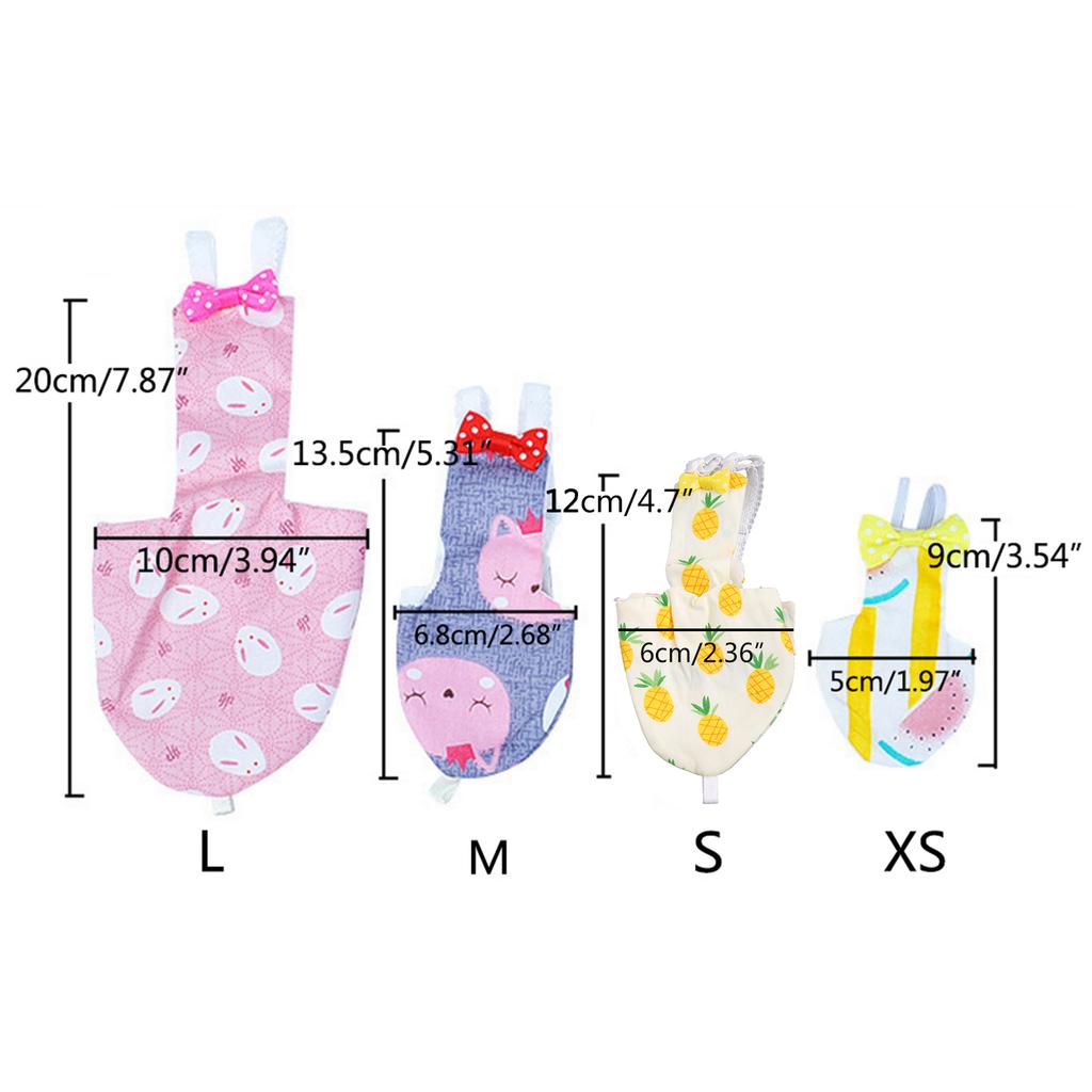 Bird Parrot Diaper Cockatiel Pigeons Medium Large Pet Birds Flight Suit Clothes Pet Birds Feces Pocket