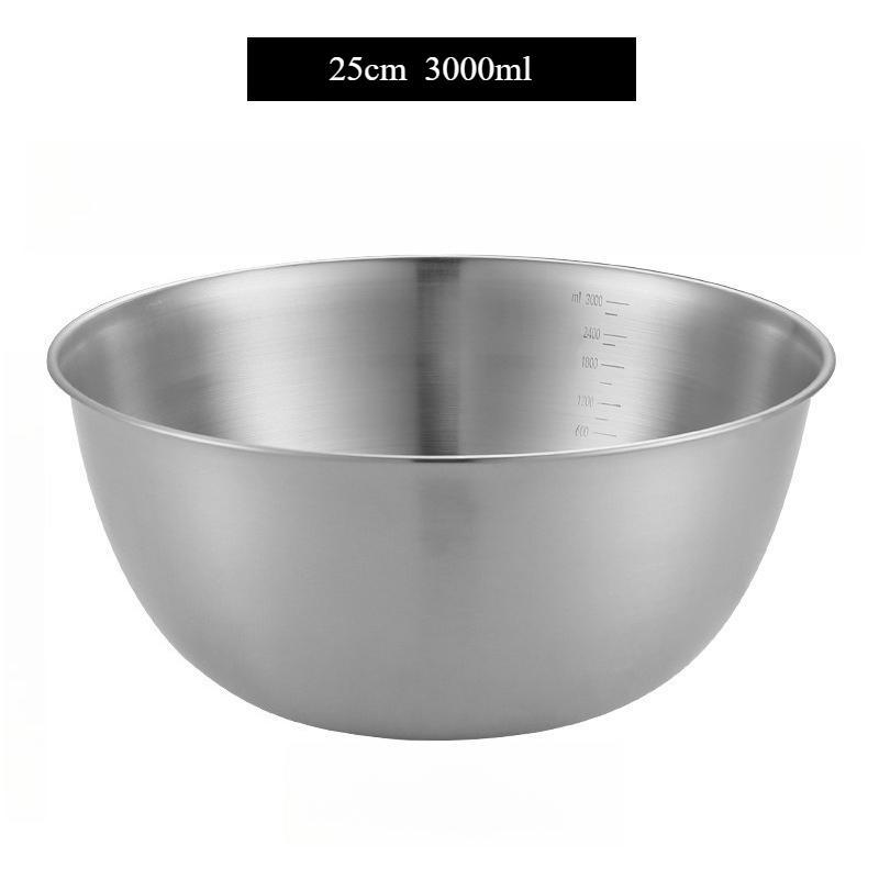 

Набор мисок из нержавеющей стали Универсальный для лапши, супов и многого другого Нержавеющая сталь 304 Идеально подходит для приготовления пищи, выпечки, хранения продуктов 25cm серебряный