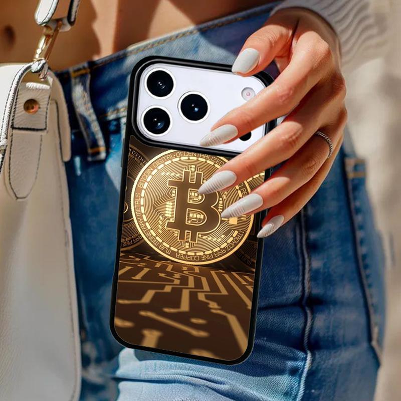 Bitcoin BTC Phone Case For iPhone 17 Air 14 15 13 12 Max Cover For Apple 14 15 16 16e 11 Pro Max Plus Coque