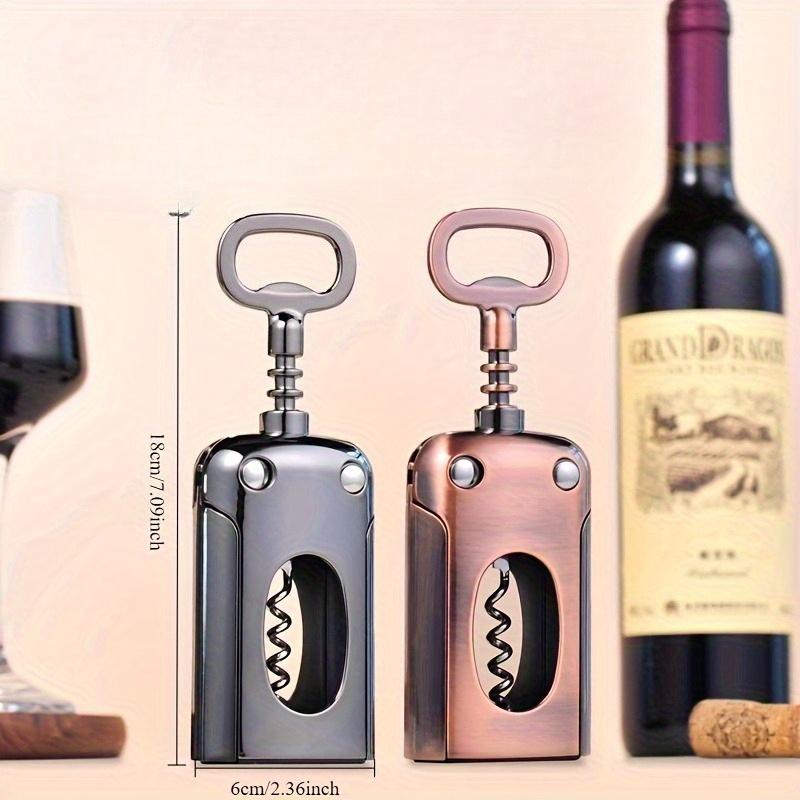 Stainless Steel Wine Bottle Opener with Keychain - Durable, Portable, and Stylish Design for Easy Bottle Opening, Perfect for Kitchen Use