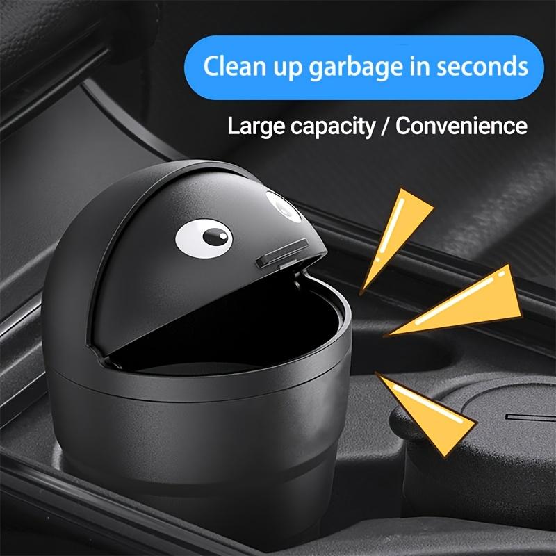 Adorable and Leak-Proof Car Trash Can - Universal Car Organizer Box with Swing Lid, Large Capacity, PP Material, Suitable for Car Glove Box