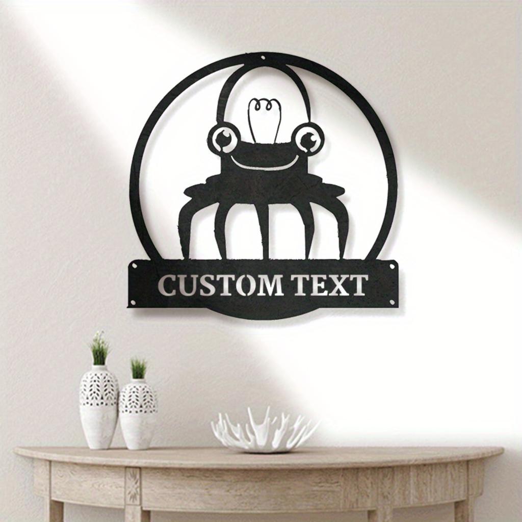 Unique Octopus Metal Wall Decor Sign for Home Garden Outdoor