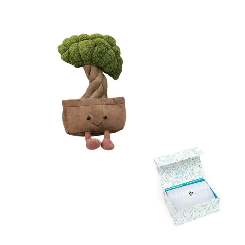 Jellycat Fun Item Series Welcome Pine Cute Doll Plush Doll Sitting Height 34cm High