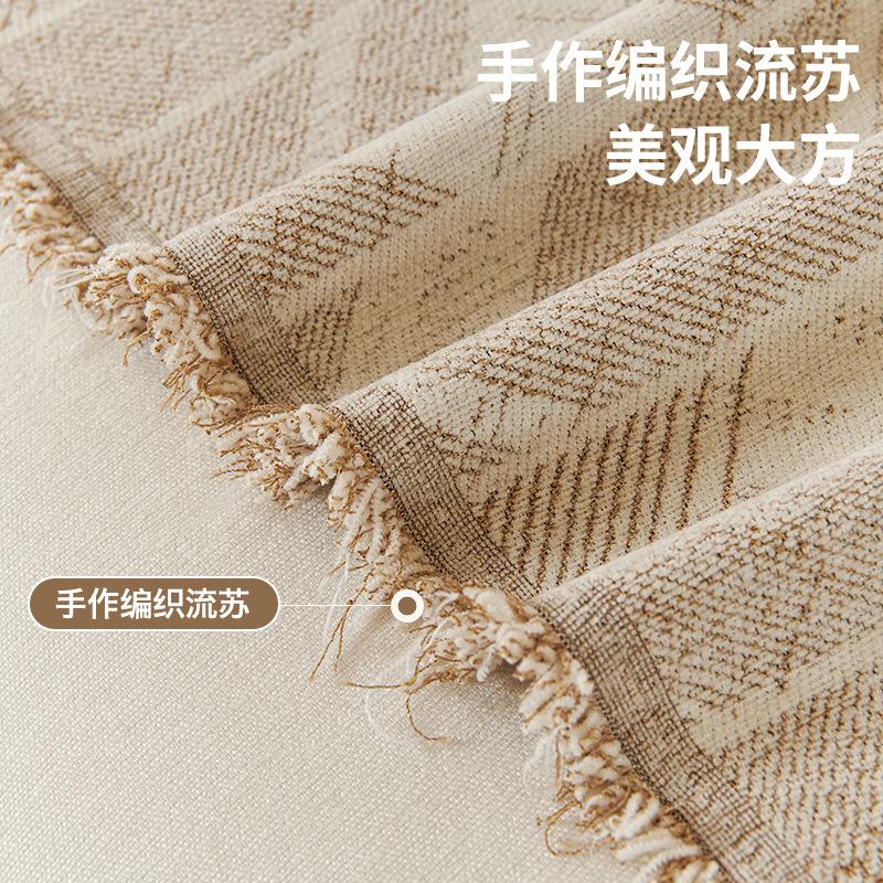 Modern Minimalist Sofa Cover Fabric High Grammage Chenille Four Seasons Universal Sofa Towel Anti Cat Scratch Soft Blanket
