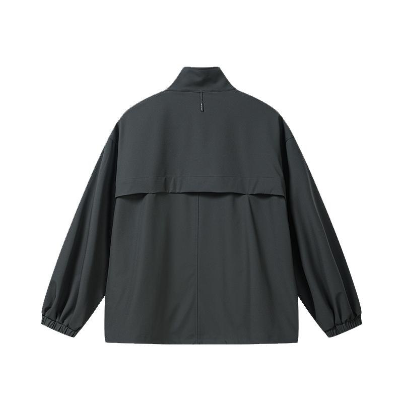 Fila Milano Italian Luxury Sports Series Simple Fashion Versatile Jacket Women Jackets Fog-Gray F11W635703FDY