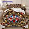 British Empire London England Bedding, Duvet Cover, Pillowcase, Home Decoration, Birthday Gift (1 * Duvet Cover+2 * Pillowcase, Coreless)