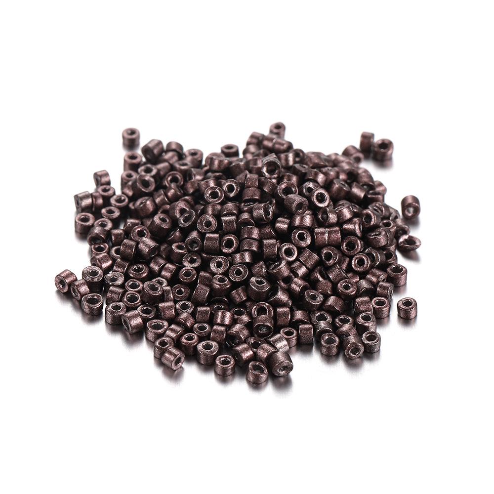 Handgefertigtes DIY Saatperlen-Set: 25 Farben, 2 mm, 1800 Stück, Röhrenzubehör