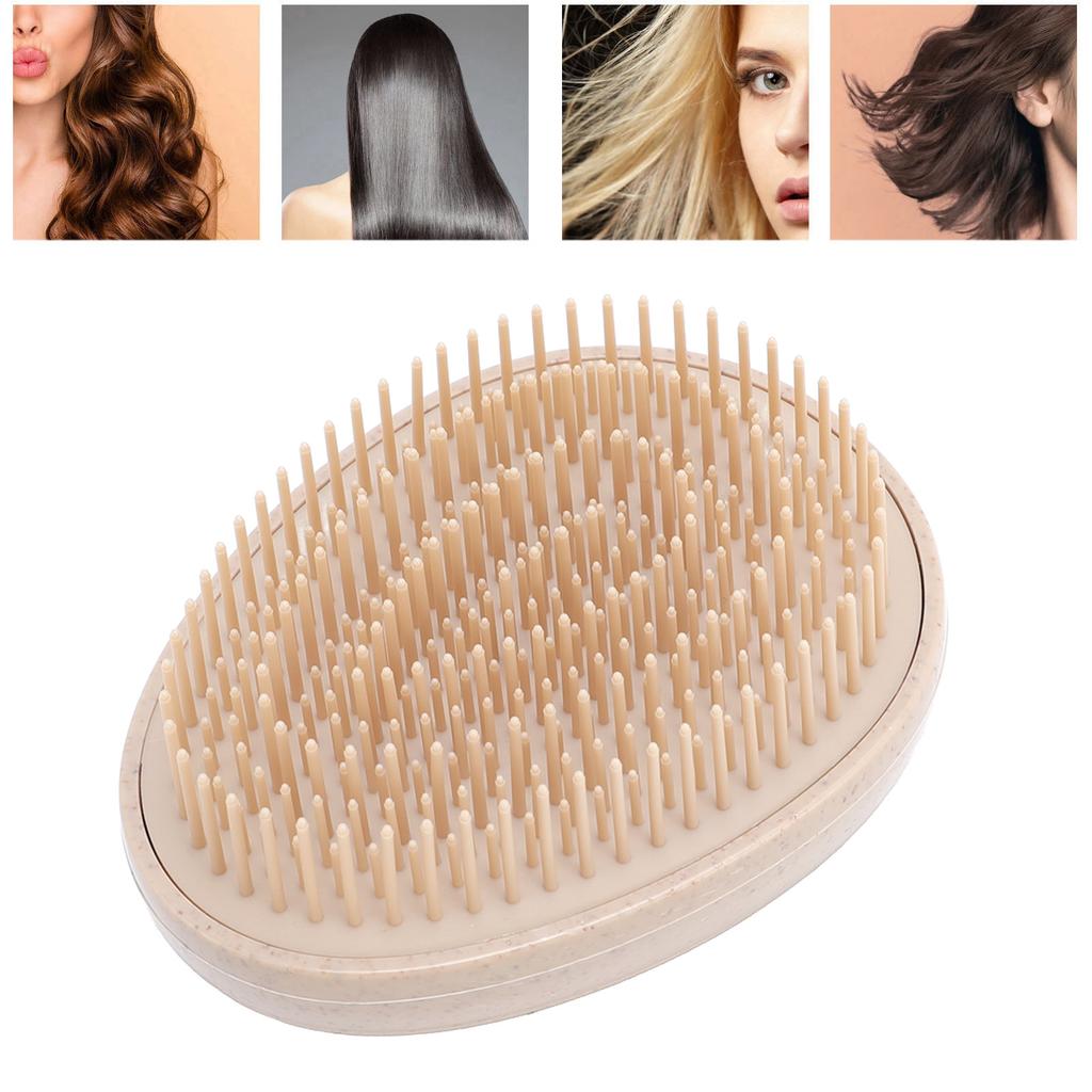 4PCS Egg Shape Hair Brush Plastic Knot Proof Multifunctional Massage Comb for Home and Office