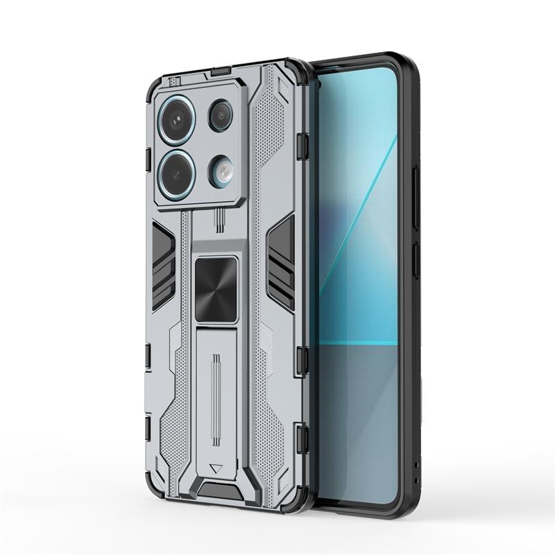 For Xiaomi Redmi Note 13 Pro 5G Case Car Magnetic Armor Shockproof Stand Protect Cover For Redmi Note13 Pro Plus 13Pro 4G Cases
