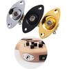 Metal Elliptical Cat-Eye Plate Input Jack(1/4") Mono Electric Guitar Jack W/ 2 Screws Professional for TL Electric Guitar