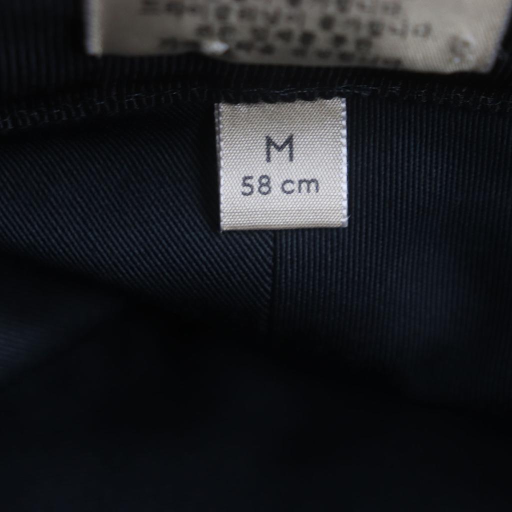 Excellent GUCCI Hat Black Polyester Mens M 576587 Used