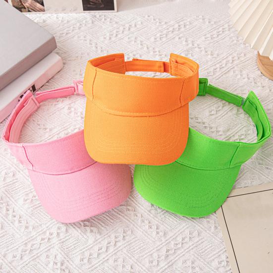Summer Sun Hat, Adjustable Rear Elastic Band Outdoor Sports Hat, Hollow-Top Curved Brim Hat for Running Hiking