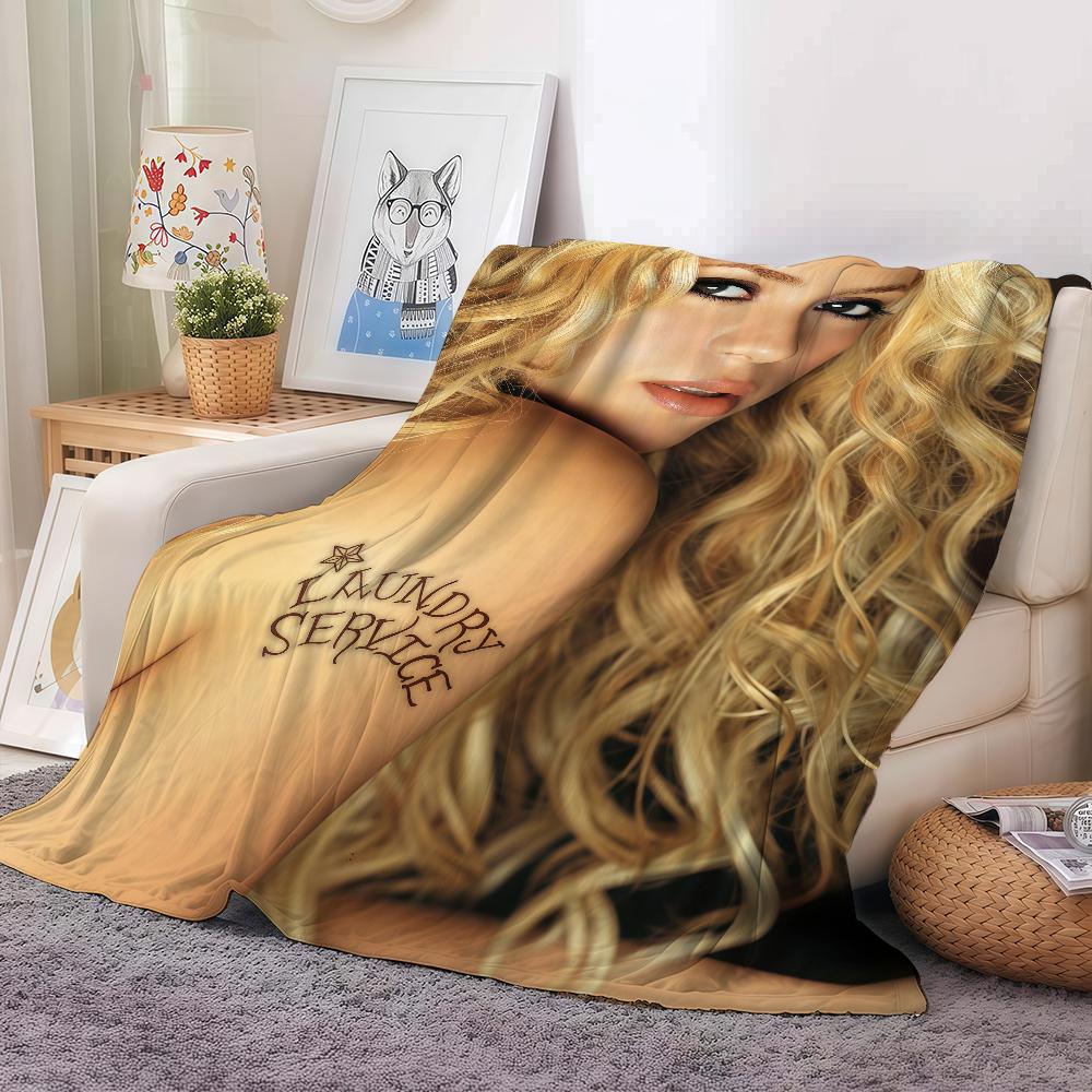 Heißer Sänger S-Shakira Decke Warm Und Weich Geeignet Für Schlafzimmer Wohnzimmer Schlafsofa Büro Reisen Camping