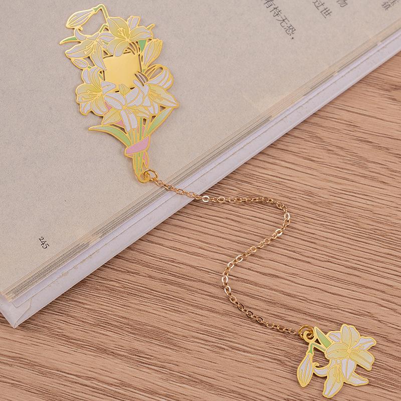 Chinese Flower Bookmark Hollow National Bookmark Book Clip Vintage Tassel Bookmark For Gift Item Book Lovers