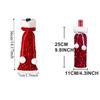 Cute Christmas Wine Bottle Bags Plush Ball Santa Claus Wine Bags Xmas Wine Bottle Cover  New Year