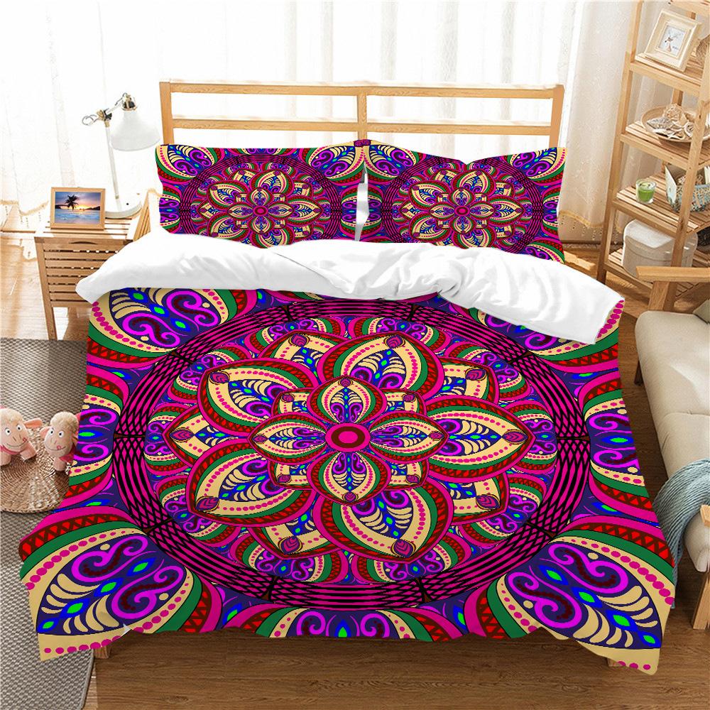Bohemian Series Bedding Two Or Three Pieces Polyester 3D Digital Printing