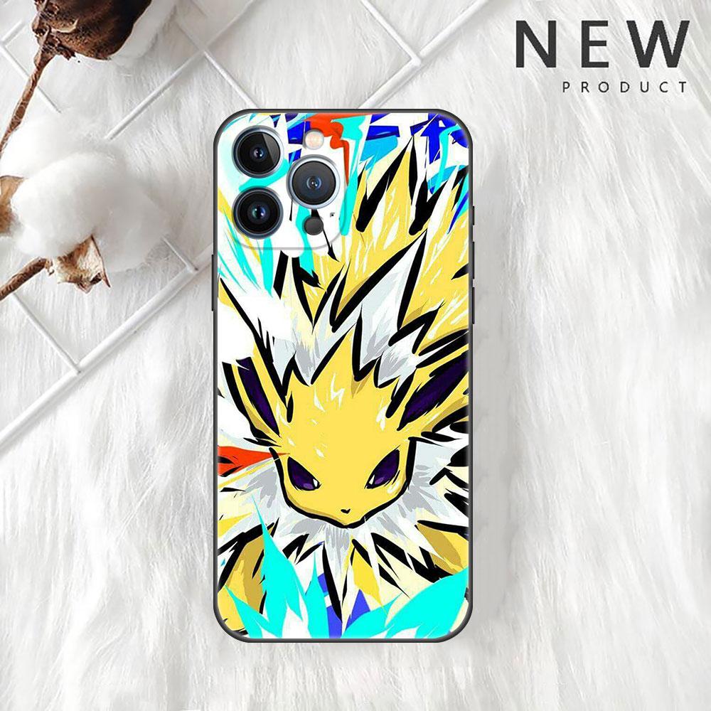 Telefon Fall Für Apple iPhone 11 14 13 12 Pro 7 Plus XR X XS Max 6 6S 13Pro Max schwarz Silikon Funda Anime Cool Pokemon