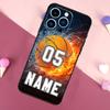PERSONALIZED NAME Hockey BASKETBALL Phone Case For iPhone 16 15 14 13 12 11 Pro X XR XS Max Plus Soft Shell TPU Cover