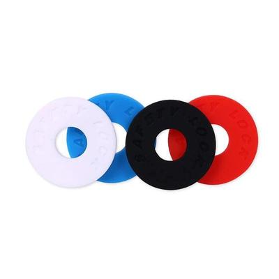4 piezas/Lote Bloqueos de Correa para Guitarra Eléctrica Bloques Material de Goma Bloqueo de Correa para Guitarra Bajo Piezas y Accesorios para Guitarra