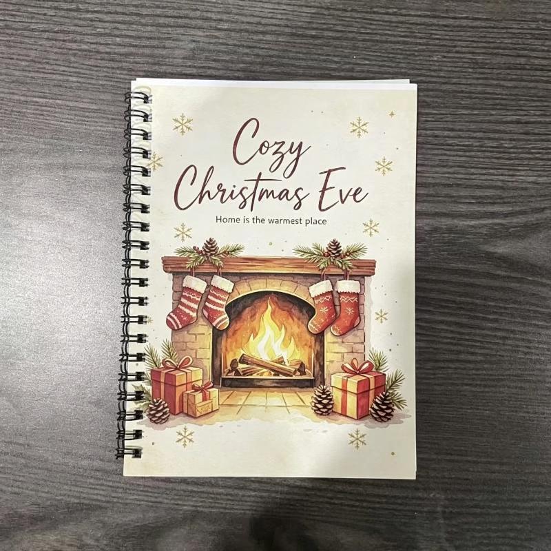 Spiral Bound Christmas Notebook Adorable Snowman Design Premium Thick Pages For Daily Journaling Winter Gifting
