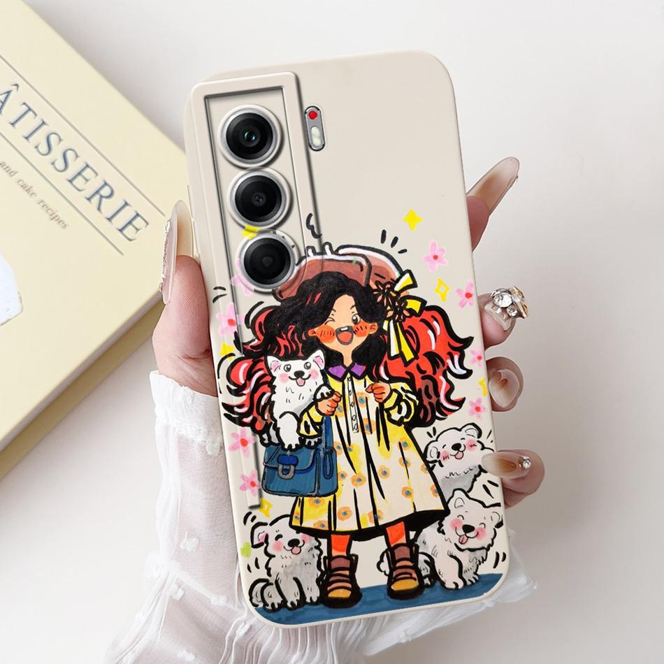 For Tecno Camon 40 Pro 4G Camon40 CM5 CM6 Elegant Butterfly Floral Phone Case For Camon 40 40Pro 4G Soft Silicone Cases Bumpers