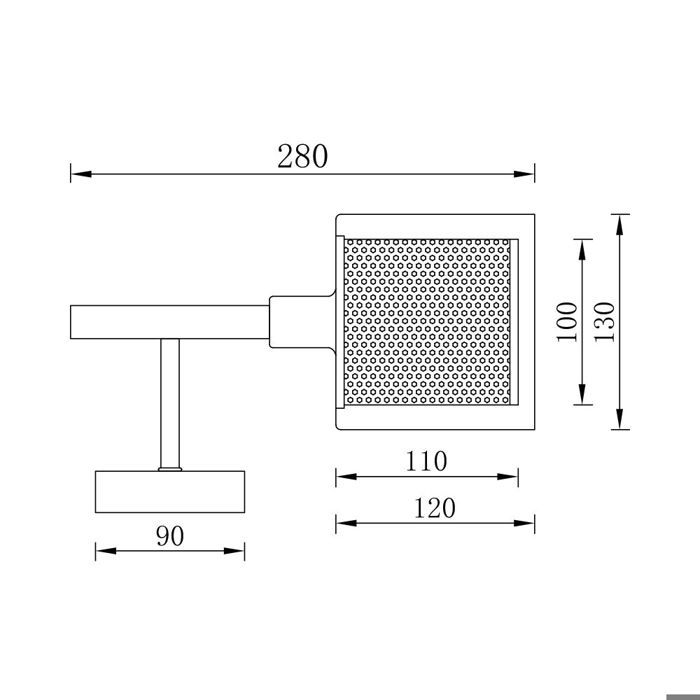 Decorative Wall Light 1xE14 23W IP20 – Metal