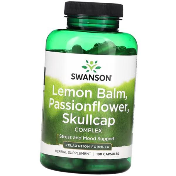 

Herbal Complex for Stress, Lemon Balm, Passionflower, Skullcap Complex, Swanson 180 caps (71280335) 180caps