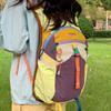 Plecak Outdoor Color Block dla Kobiet Mężczyzn Duża Pojemność Plecak Podróżny Dzienny Casualowa Torba Szkolna do Wspinaczki Pieszych Wycieczek Laptop