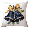 Popular Christmas Pillow Cover Retro Watercolor Blue Print Home Cushion Pillow Cover Premium Durable Quality Useful