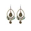 Lightweight Ethnic Waterdrop Earrings Featuring Intricate Filigree Design And 17g Comfort Wear