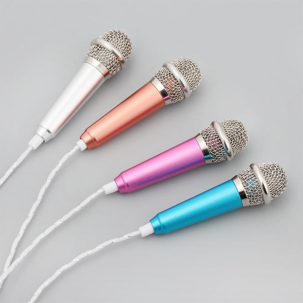 Singing 3.5mm Cell Phone Stereo With Headphone Mini Microphone Speaker