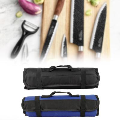 Porte-couverts portable pour couteaux de chef, sac à enrouler en tissu Oxford multi-fentes