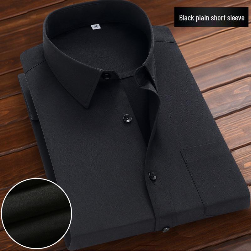 Men's Korean Style Long/Short Sleeve White Shirt - Casual & Formal Wear for Spring & Summer