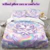 Two animals and lovePattern Bedding Quilt Set Quilt Cover Pillowcase Home Decoration Birthday Gift (1 * duvet cover + 2 * pillowcase, without core)