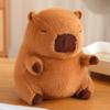 Capybara Plush Huggable Toy With Unique Food Designs And Soft Short Plush Fabric