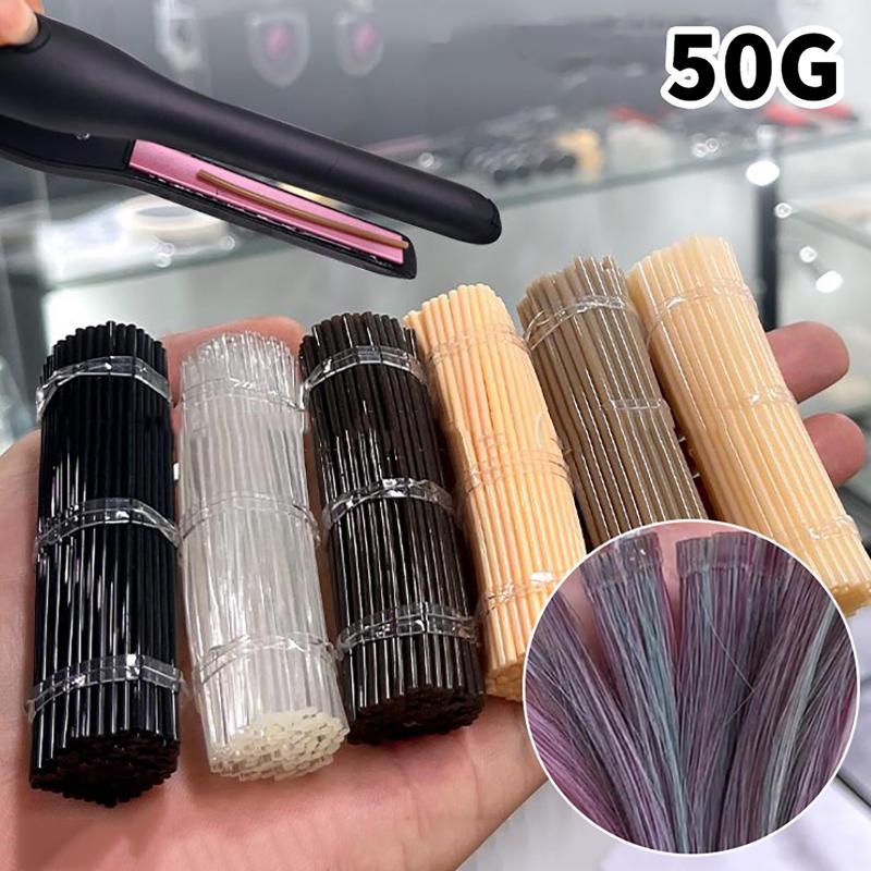 Keratin Glue Sticks for Hair Extensions 1 Set 50G High Adhesion Safe for Home DIY Salon Hair Styling Use