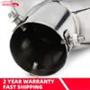 63mm Double Outlet Stainless Steel Chrome Car Muffler Exhaust Pipe Tip End Trim Modified Tail Throat Car Liner Pipe Silver Tools