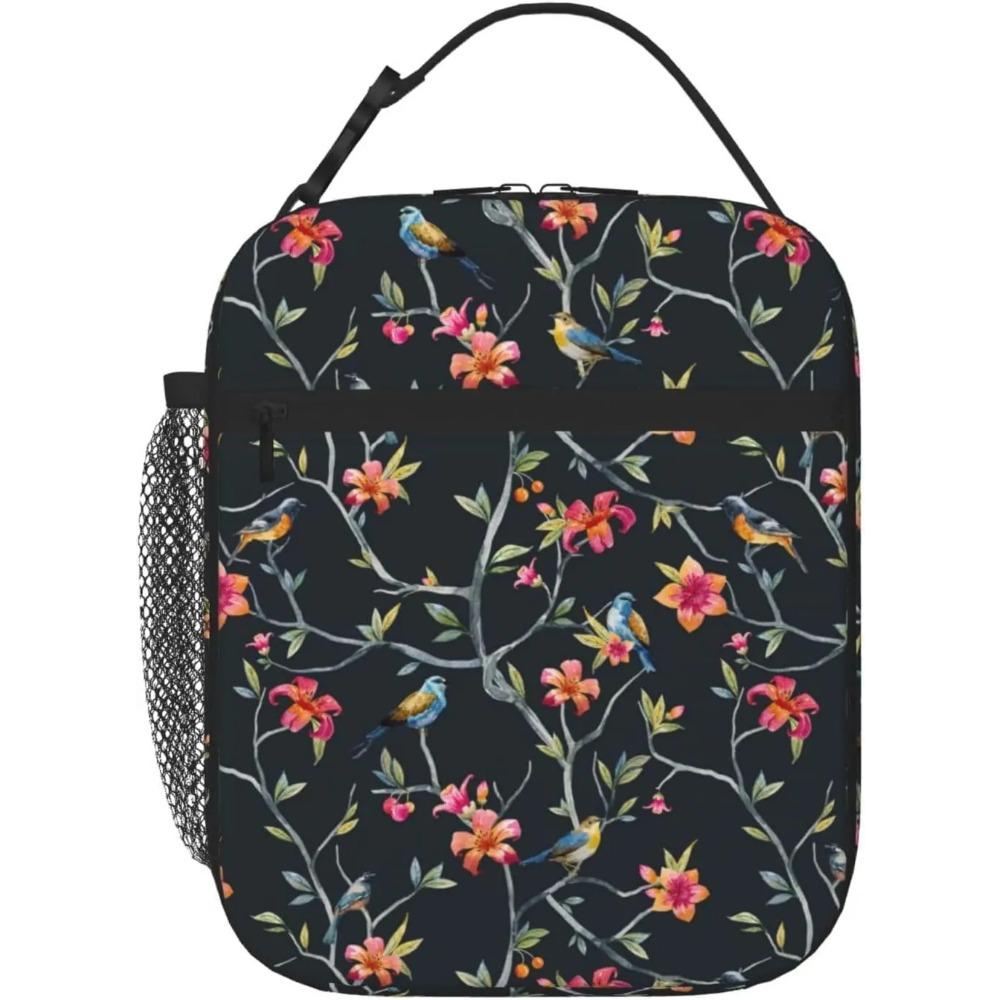 Fox Bunny Cloud Lunch Bag for Women Men Reusable Insulated Lunch Box Portable Lightweight with Side Pocket for Work Picnic