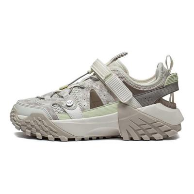 Li Ning CF Série Su Lin Chuan V2 Chaussures de Sport Décontractées Basse Tige Antidérapantes Résistantes à l'Usure Homme Baskets Gris Clair AGLT079-1