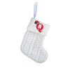 Kids' Embroidered White Knit Christmas Stocking - Holiday Decor