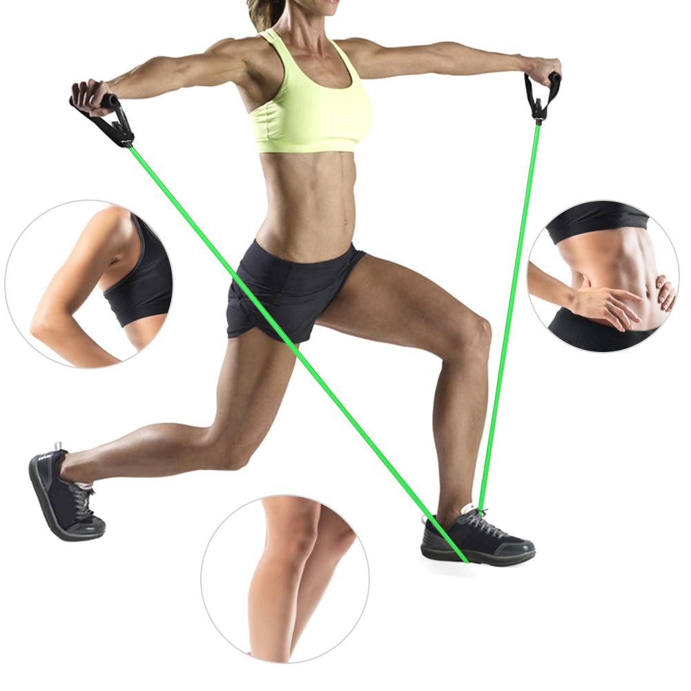 Yoga Elasticity Slotted Latex Resistance Tubing Chest Expanding Lose Weight Multifunction Pull Belt Fitness