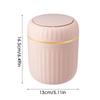 Countertop Trash Can Canteen Counter Press Garbage Bin Creative Light Luxury Tabletop Trash Can Wastebasket with Lid for Desk